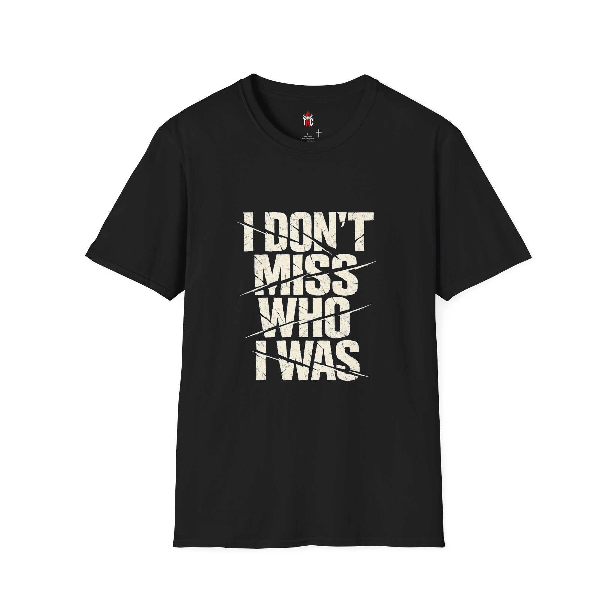 I Don't Miss Who I Was Graphic Tee — Empowerment Recovery T-Shirt